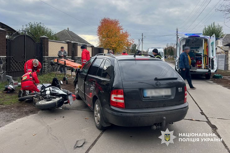 В результате ДТП в Золотоноше пострадали двое подростков