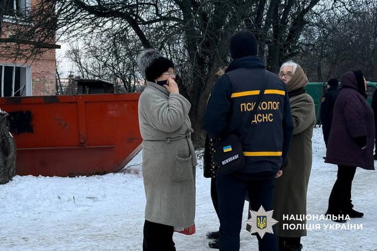 Понад 50 жителів Золотоноші повідомили в поліцію про пошкодження внаслідок ракетного удару