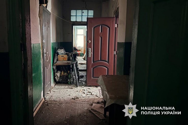 Понад 50 жителів Золотоноші повідомили в поліцію про пошкодження внаслідок ракетного удару