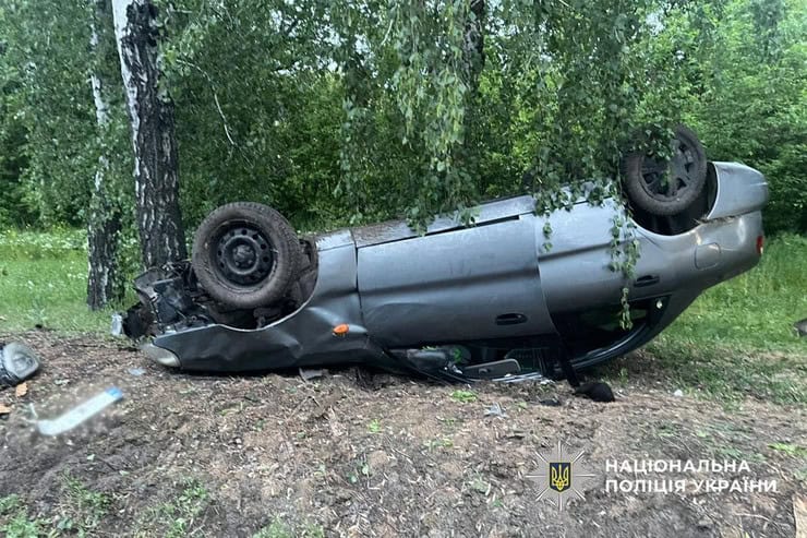 ДТП в Золотоноші з перекиданням автомобіля спричинила 32-річна п’яна жінка